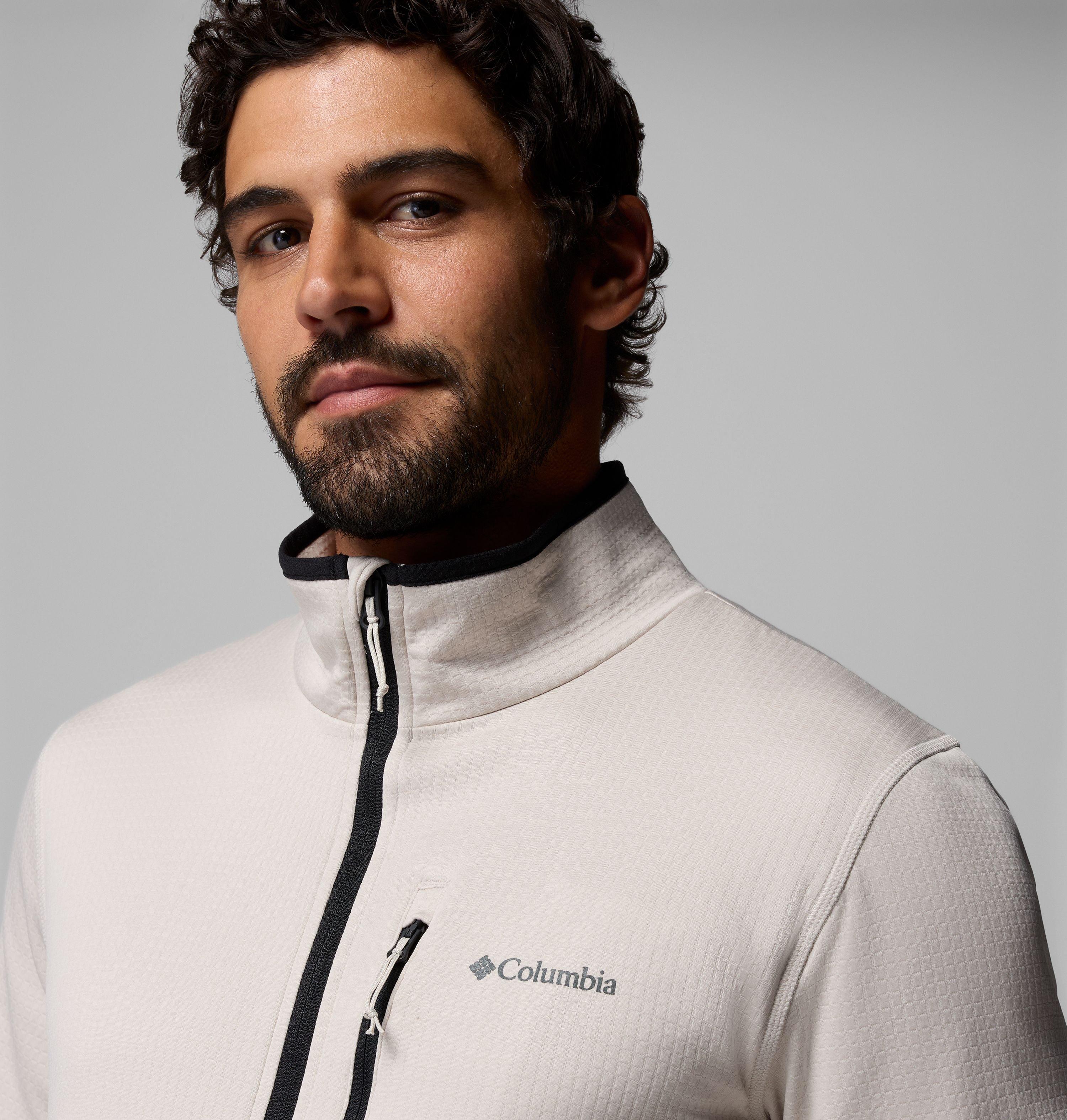 Men's Essential Hike Grid Fleece Full Zip Jacket 7