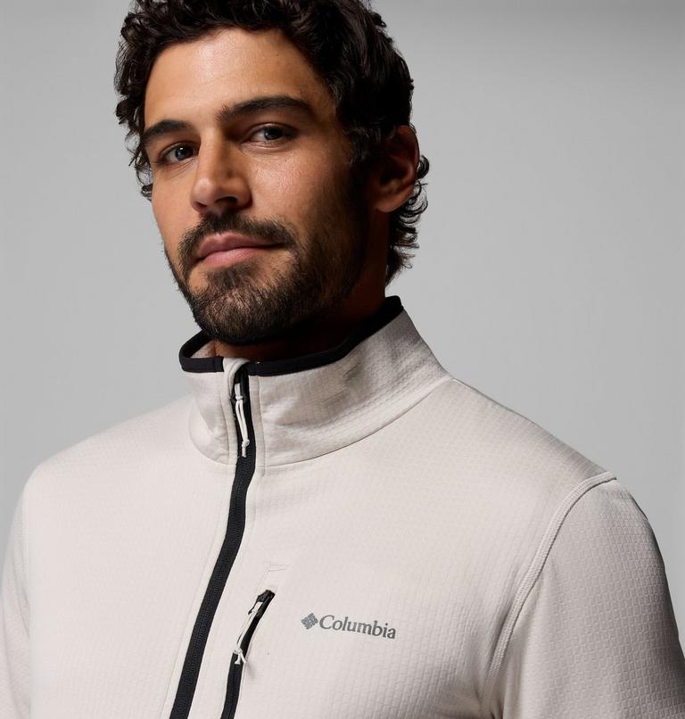 Men's Essential Hike Grid Fleece Jacket, Color: Dark Stone, image 7