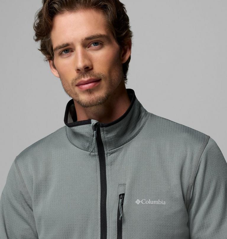 Men's Essential Hike Grid Fleece Jacket, Color: Sedona Sage, image 6
