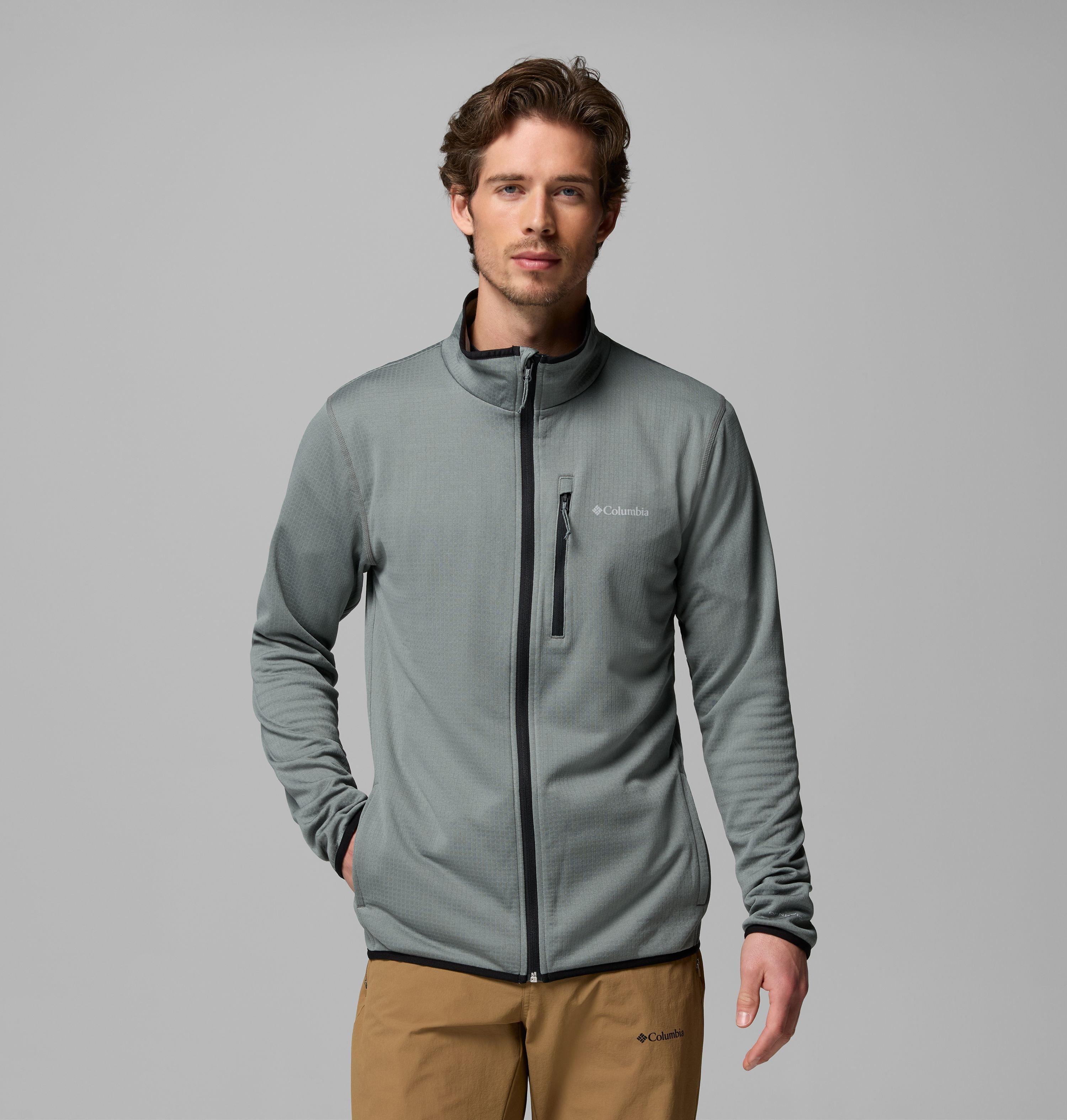 Columbia ジャケット Men's Essential Hike Grid Fleece Full Zip Jacket | Columbia