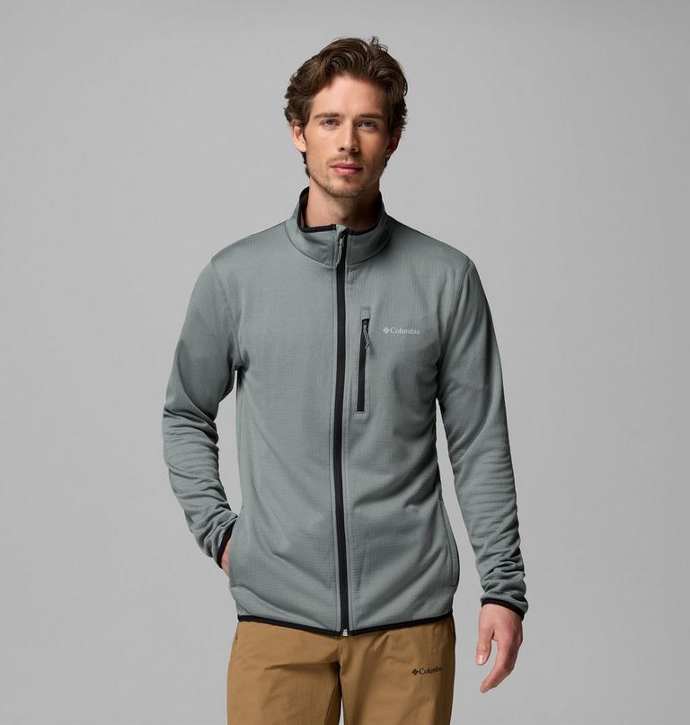 Men's Essential Hike Grid Fleece Jacket, Color: Sedona Sage, image 1