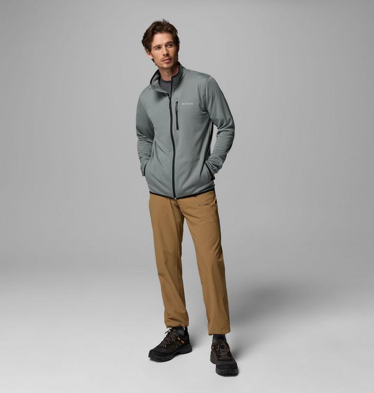 Men's Essential Hike Grid Fleece Jacket, Color: Sedona Sage, image 2