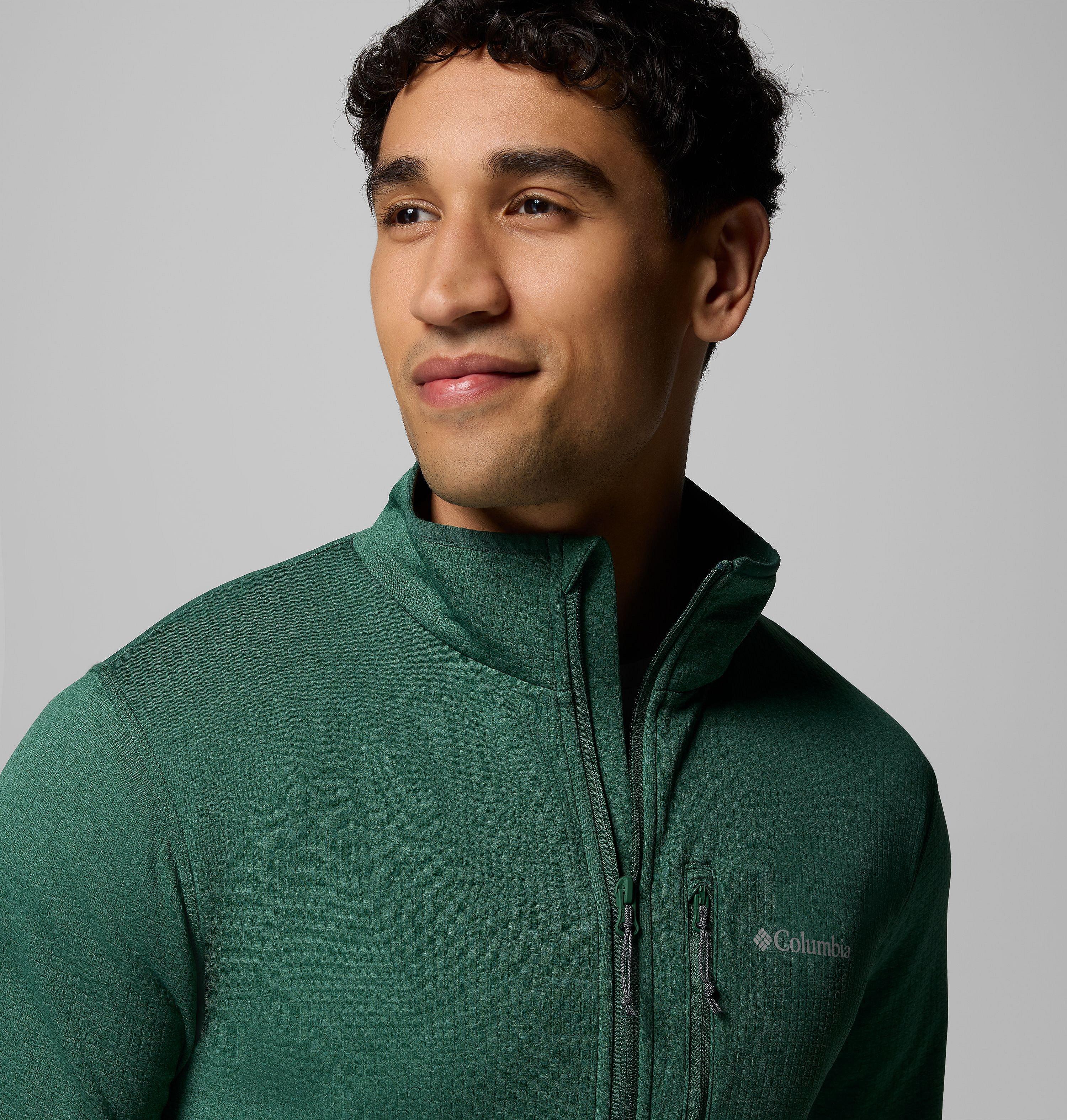 Men's Essential Hike Grid Fleece Full Zip Jacket | Columbia