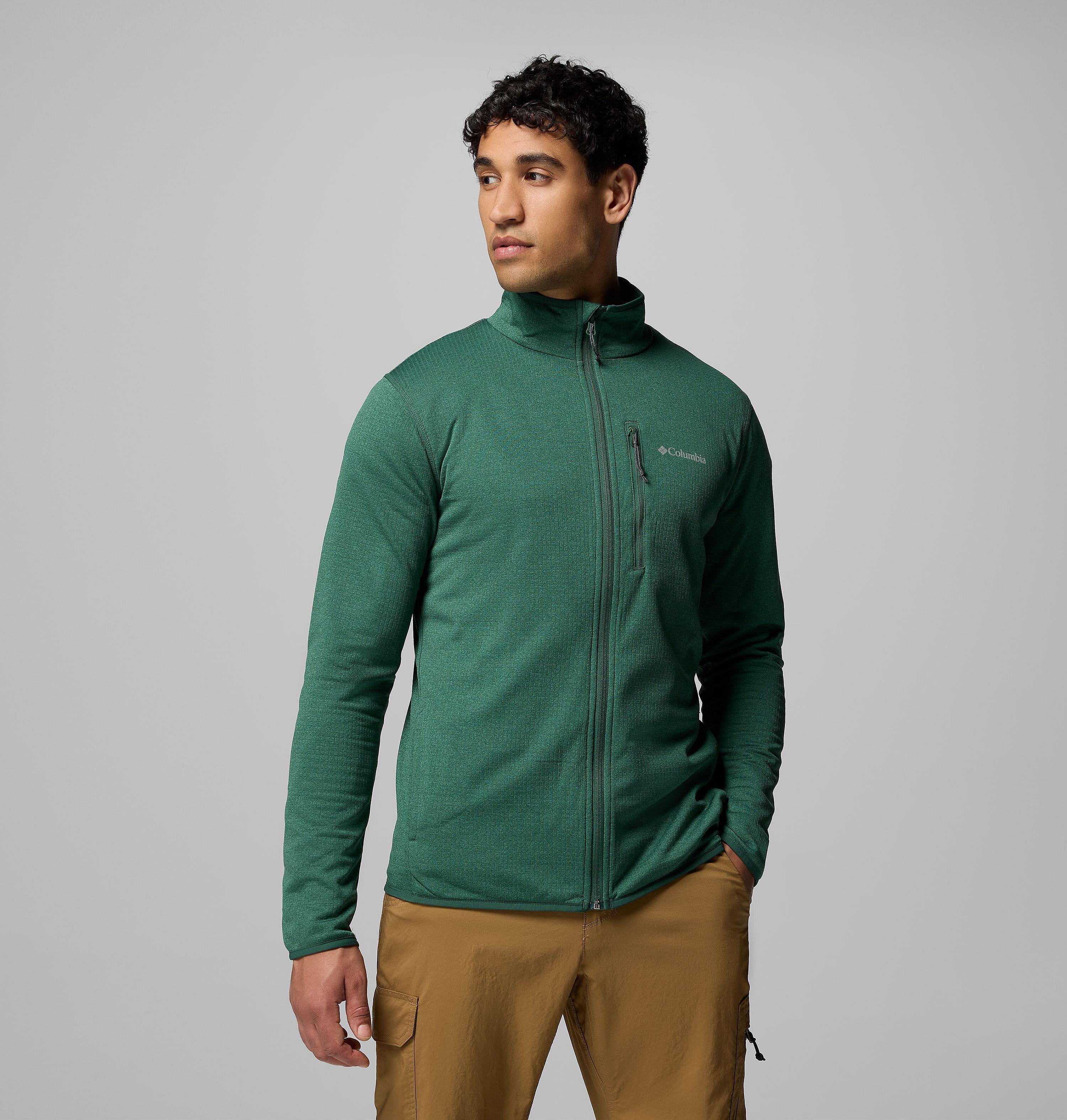Men's Essential Hike Grid Fleece Full Zip Jacket | Columbia