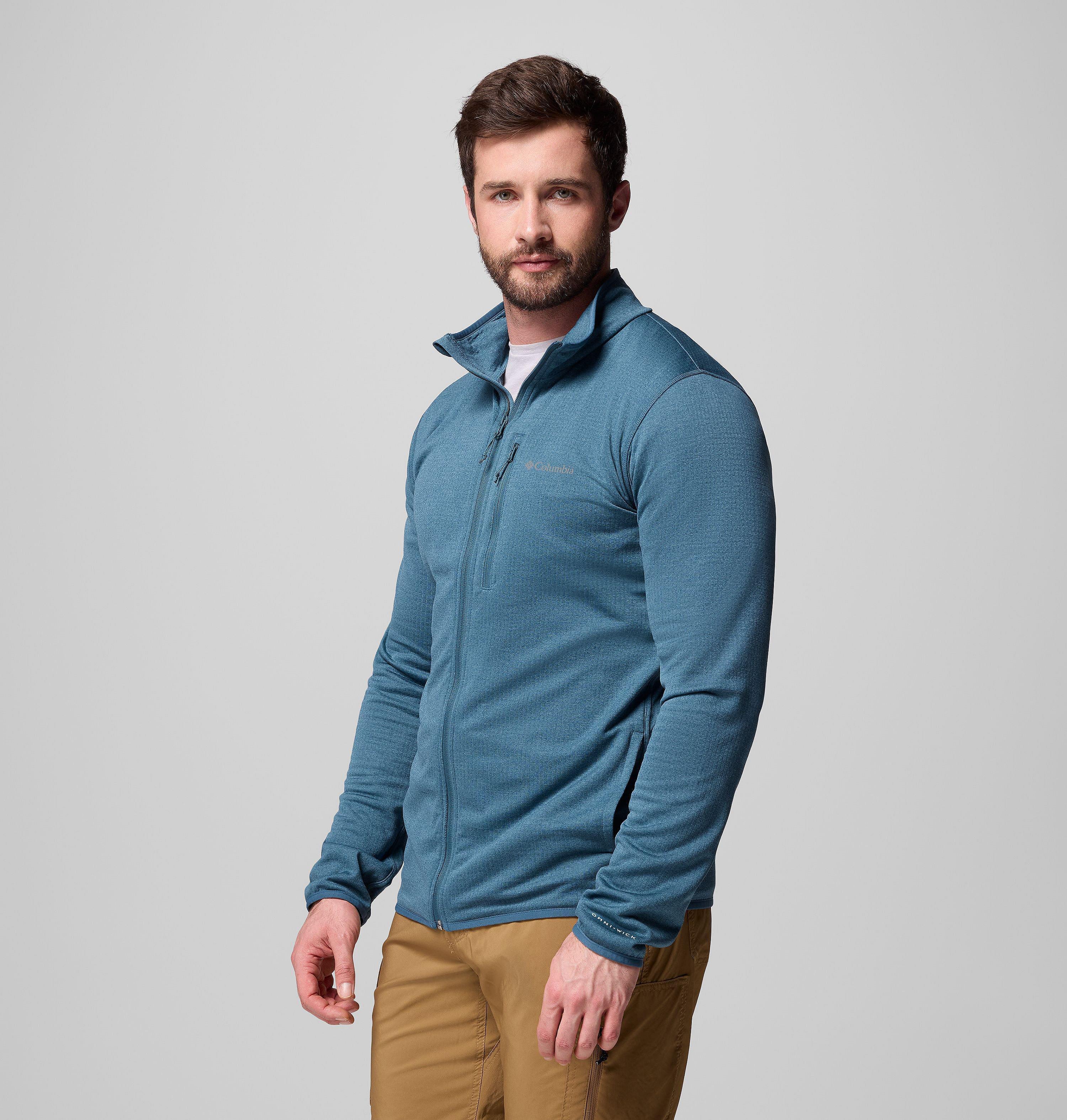 Men's Essential Hike Grid Fleece Full Zip Jacket | Columbia