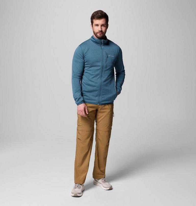 Men's Essential Hike Grid Fleece Jacket, Color: Everblue, image 9