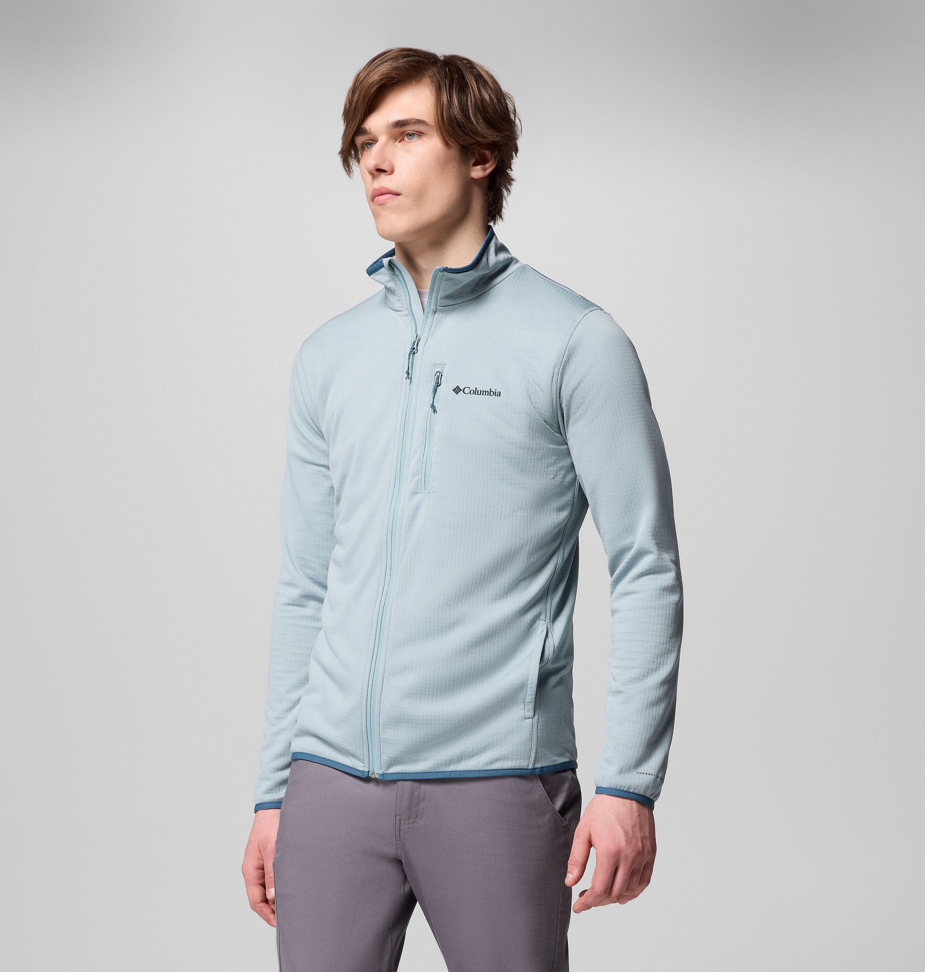 Men's Essential Hike Grid Fleece Full Zip Jacket | 461 | XXL 4