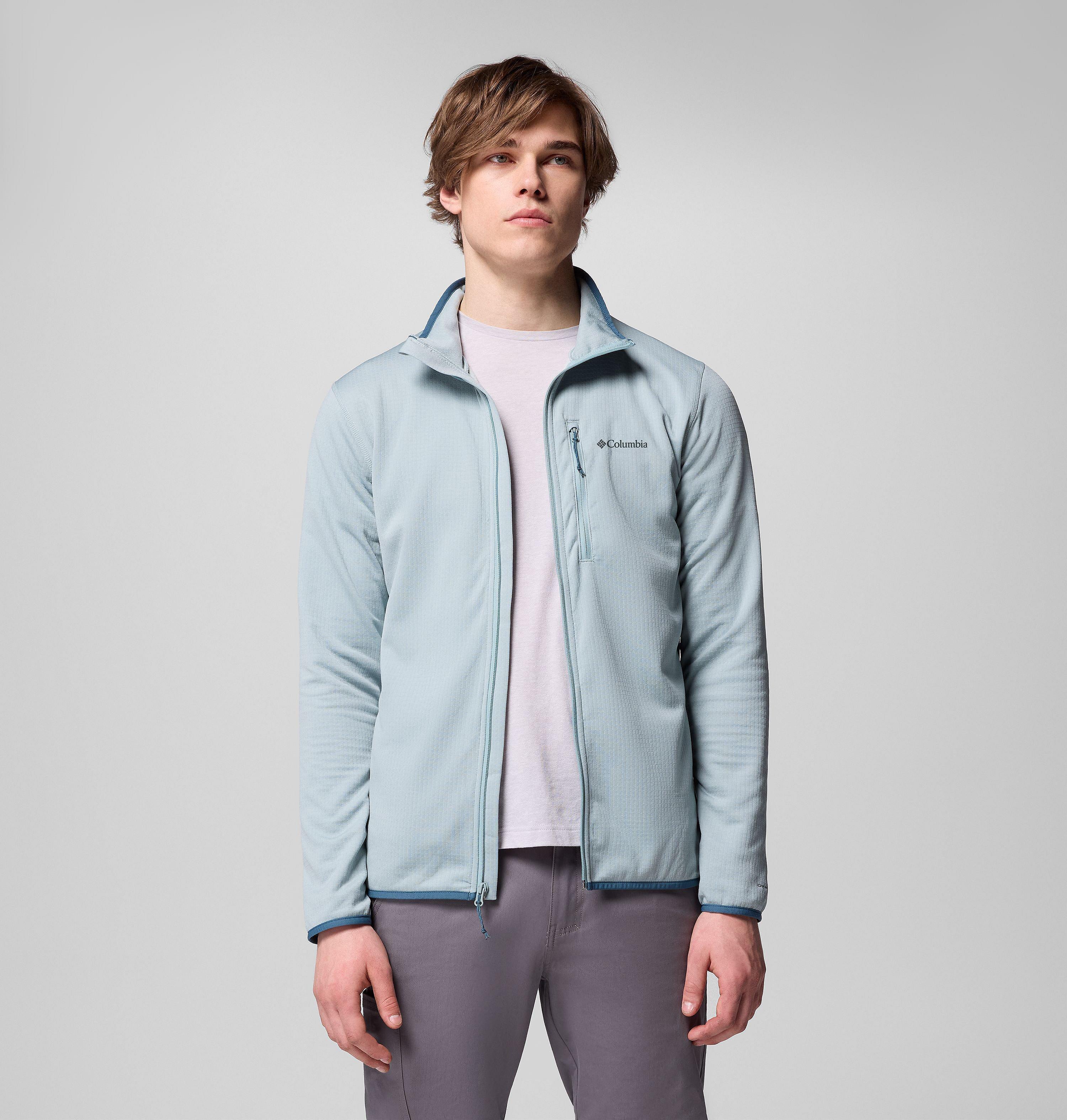 Men's Essential Hike Grid Fleece Full Zip Jacket | 461 | XXL 5