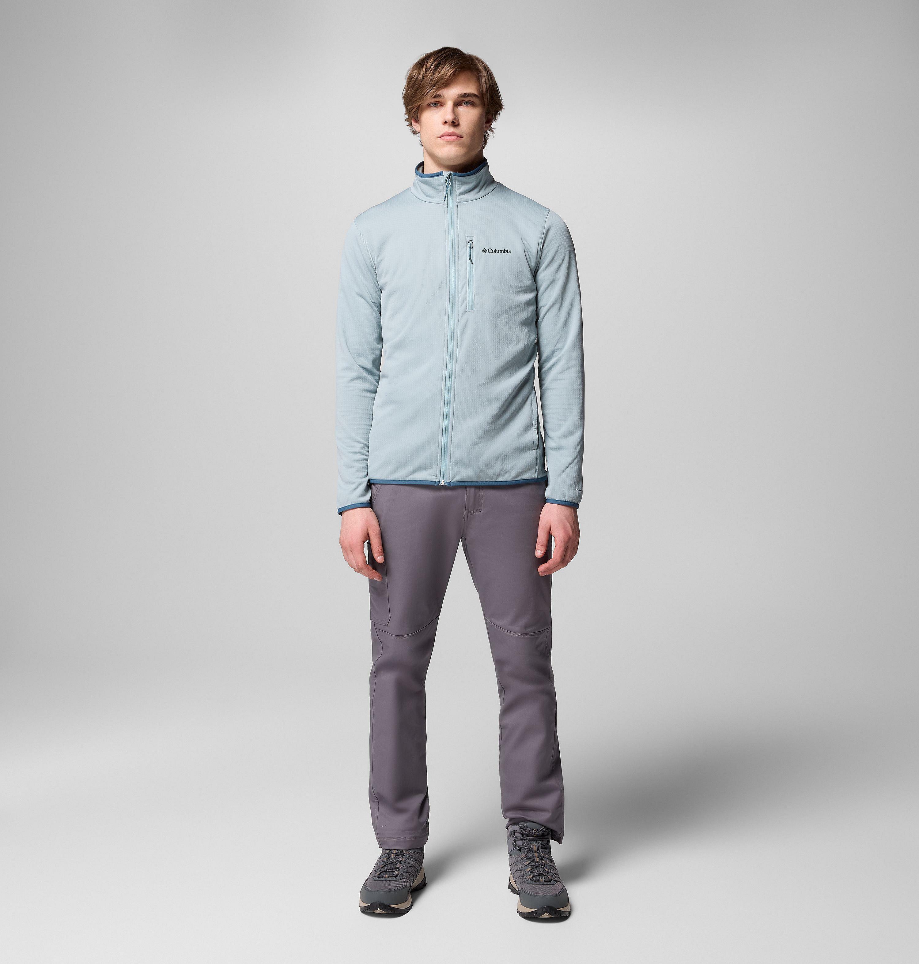Men's Essential Hike Grid Fleece Full Zip Jacket | Columbia
