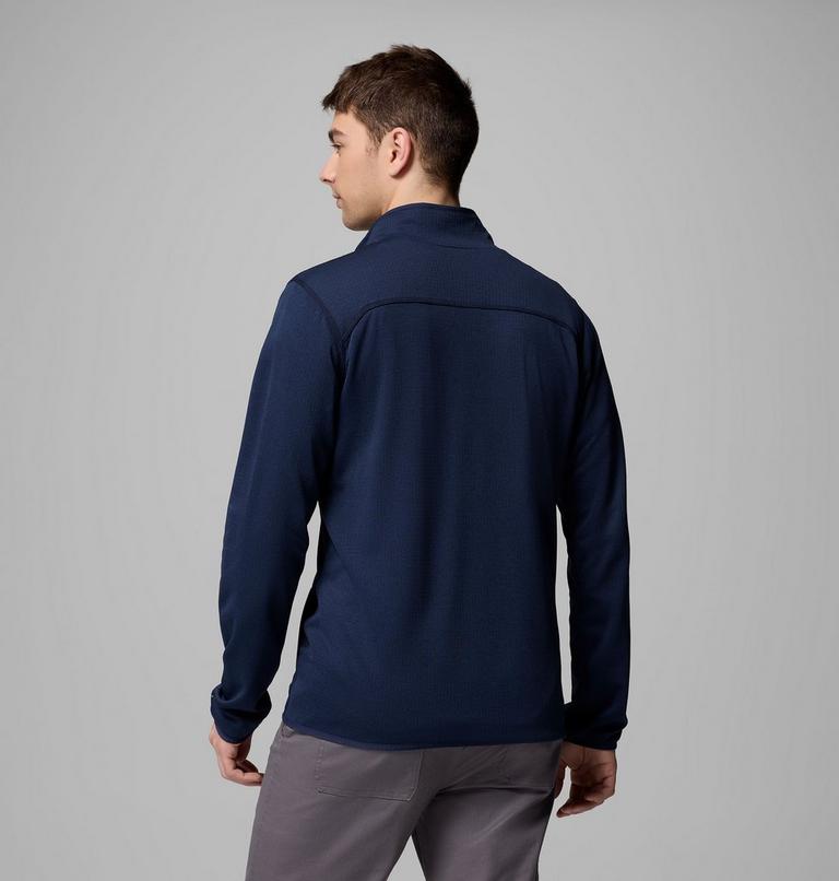 Chaqueta de forro polar con diseño de cuadrícula Essential Hike para hombre, Color: Collegiate Navy, image 3