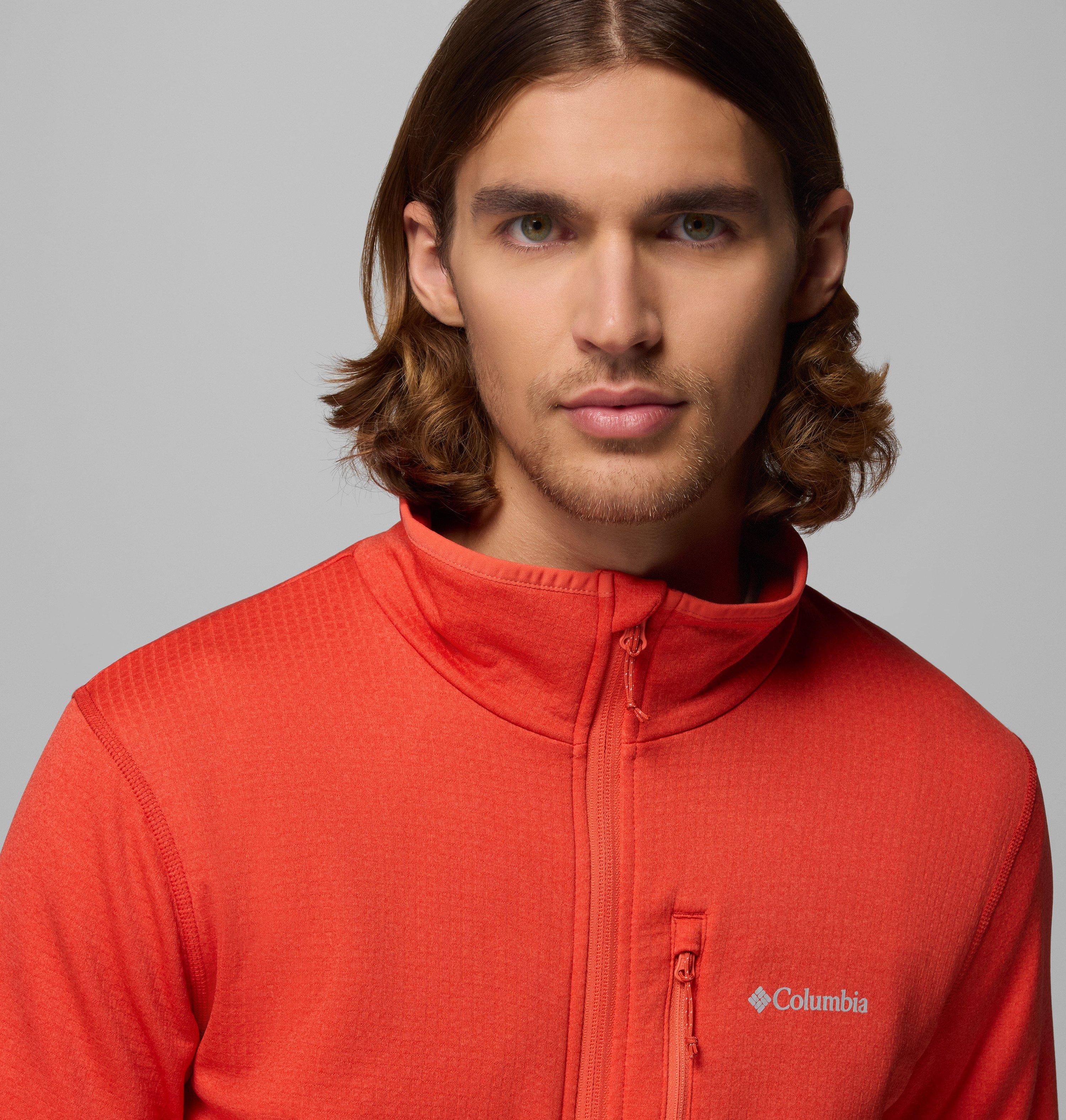 Men's Essential Hike Grid Fleece Full Zip Jacket | 845 | M 7