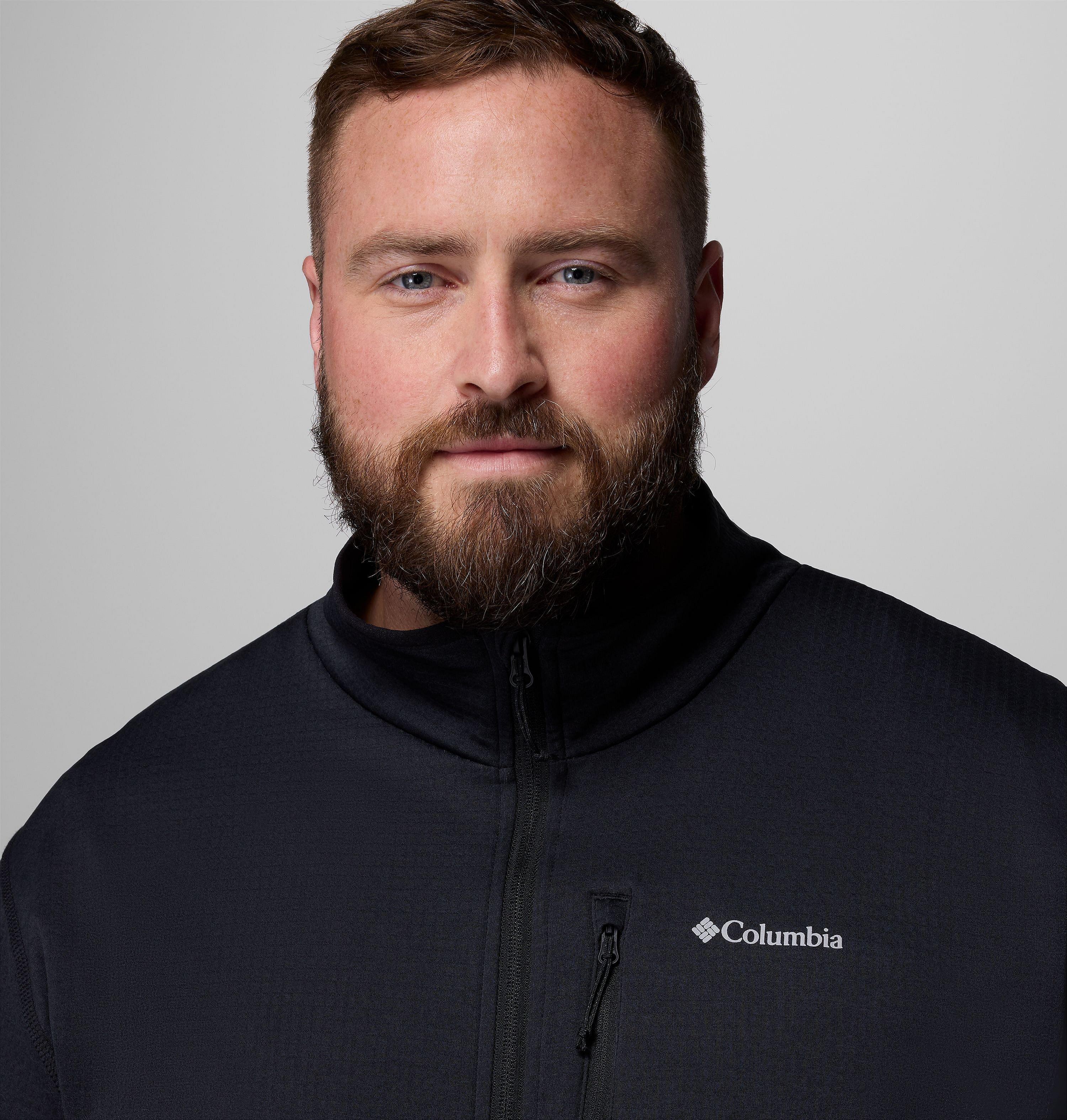 Men's Essential Hike Grid Fleece Full Zip Jacket - Big | 010 | 4X 6
