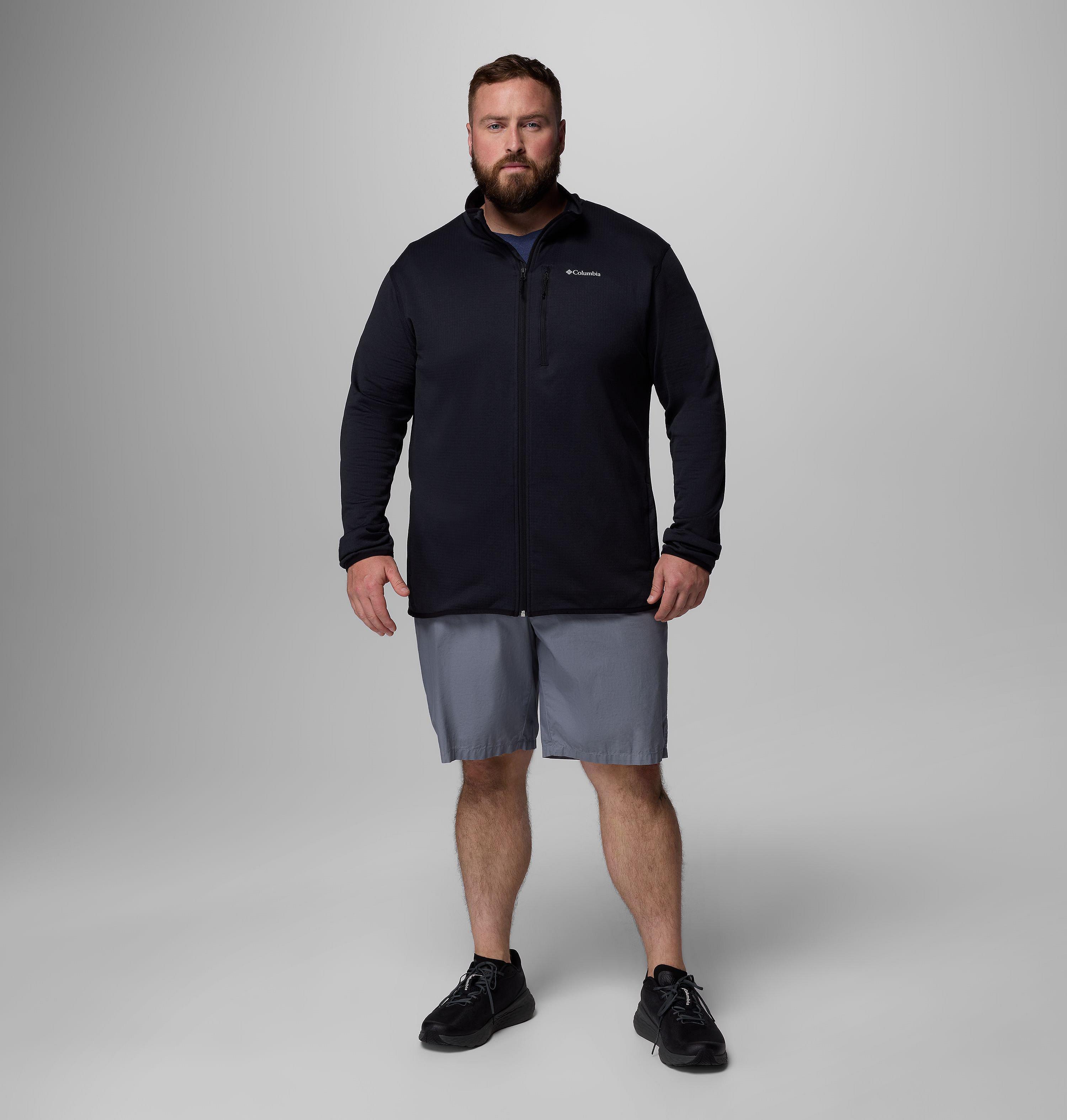 Men's Essential Hike Grid Fleece Full Zip Jacket - Big | 010 | 4X 2