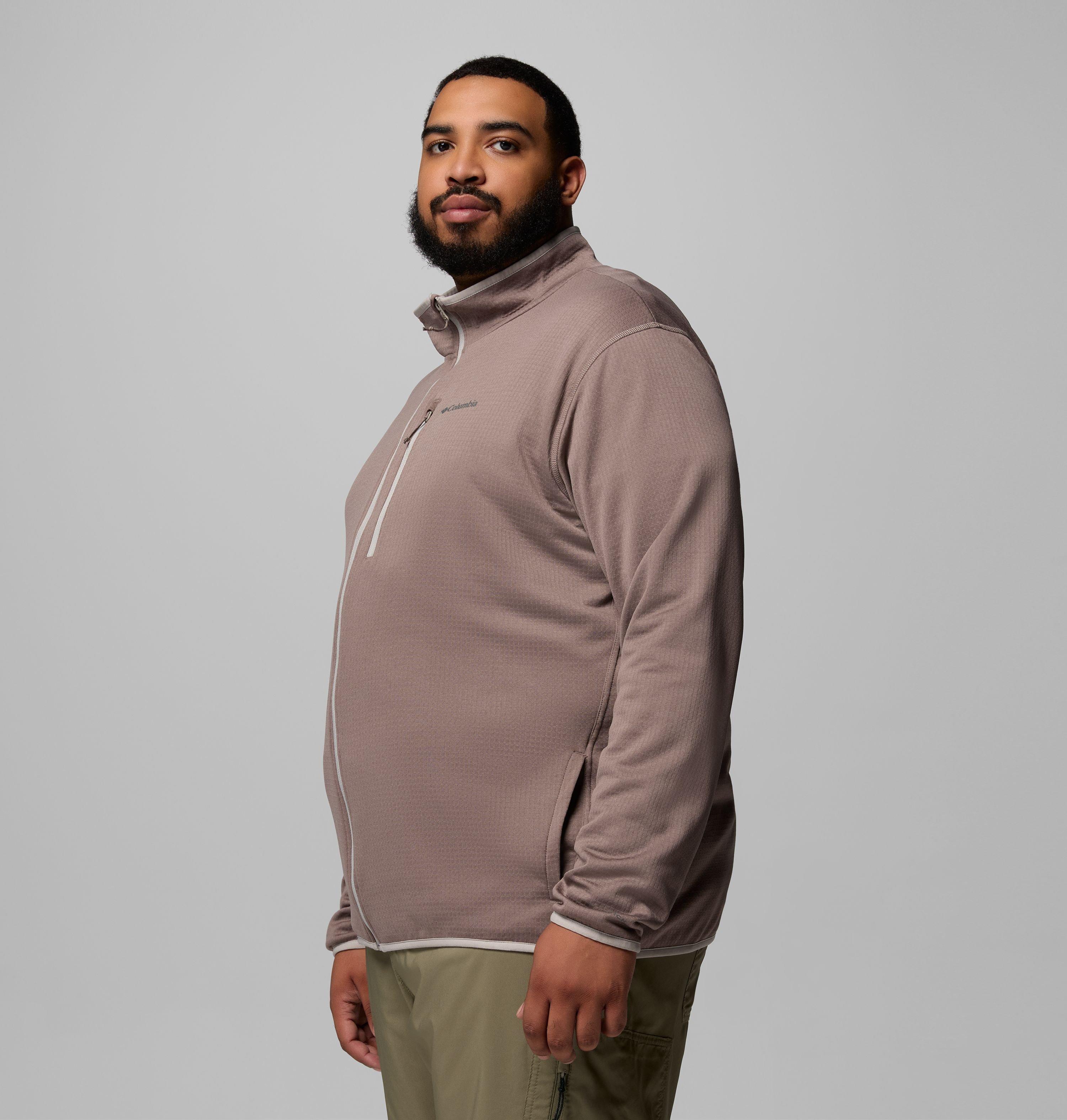 Men's Essential Hike Grid Fleece Full Zip Jacket - Big | 254 | 2X 4