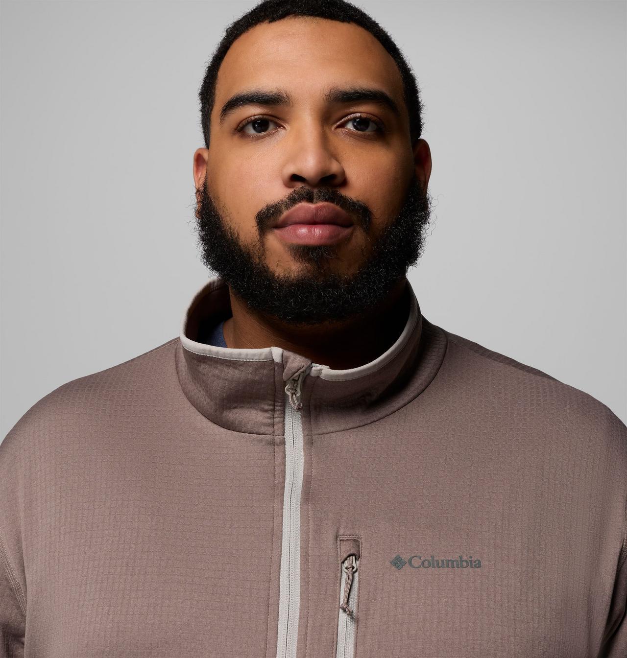 Men's Essential Hike™ Grid Fleece Full Zip Jacket - Big | 254 | 1X 7