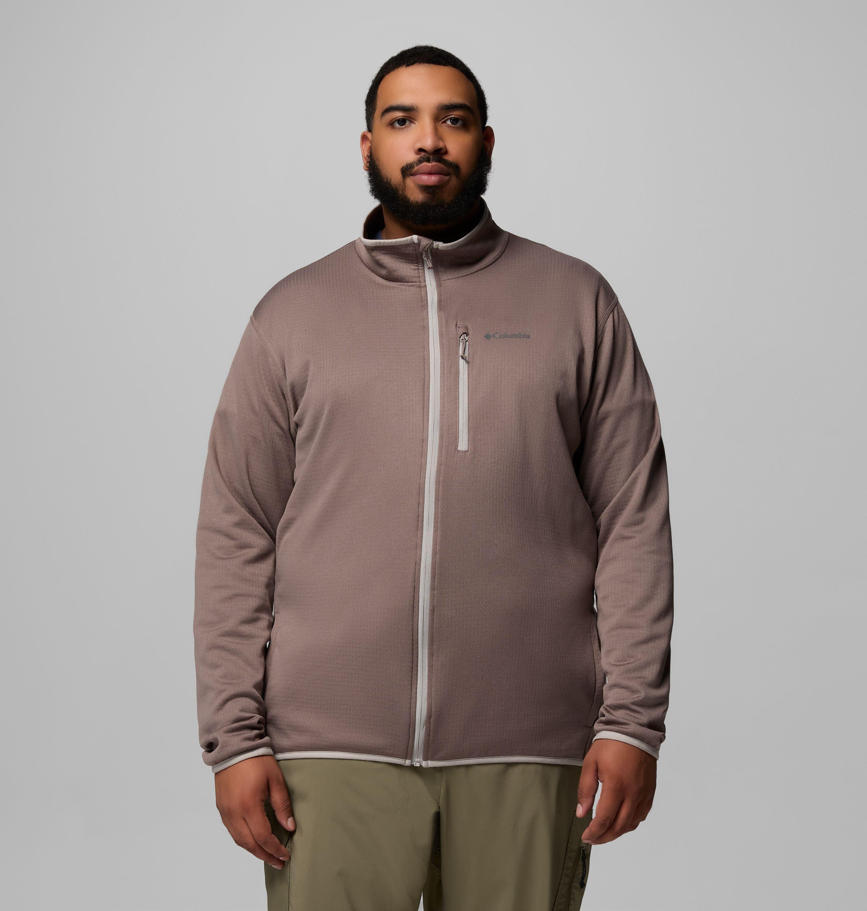 Men's Essential Hike Grid Fleece Full Zip Jacket - Big | Columbia
