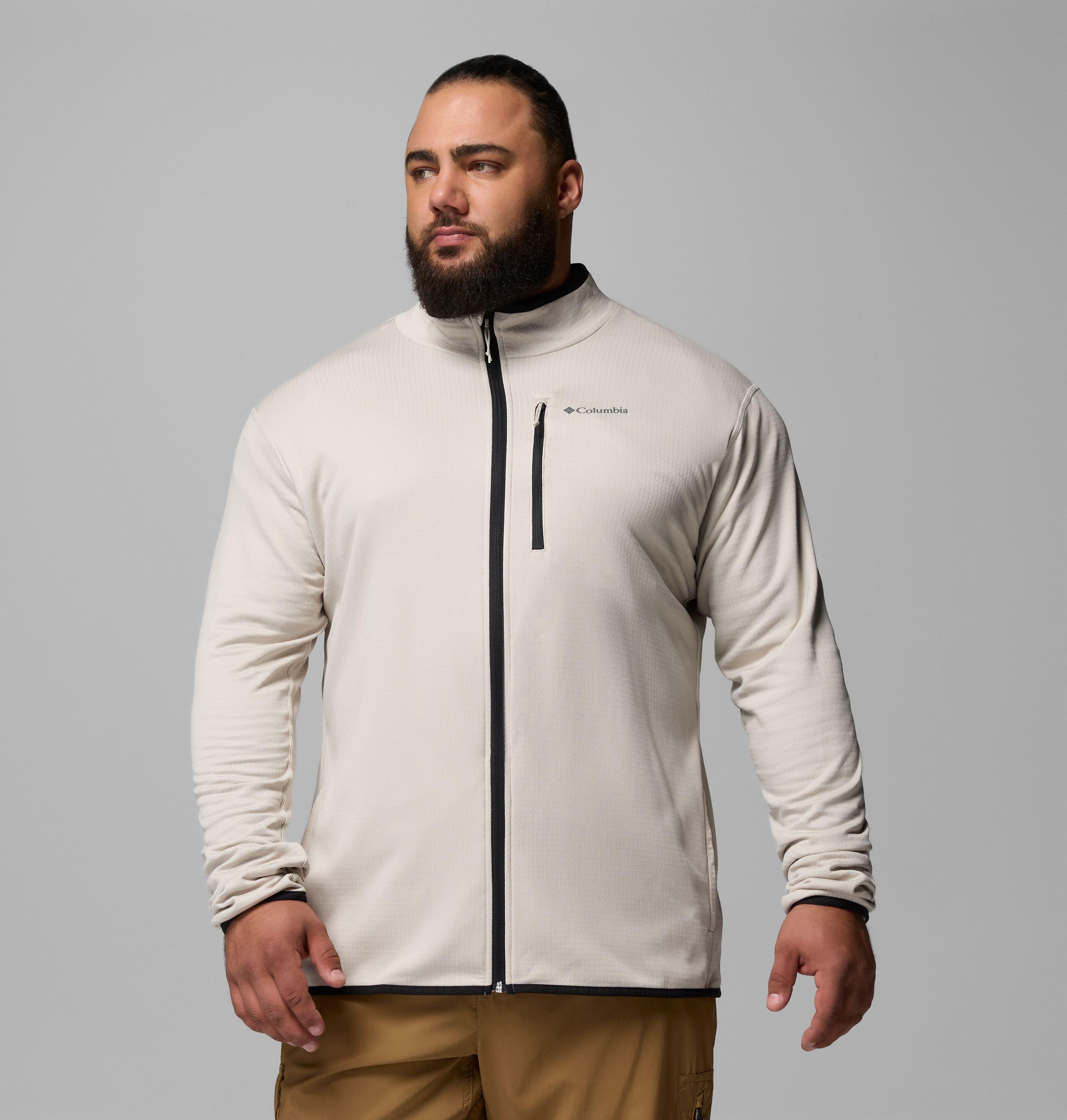 Men's Essential Hike Grid Fleece Full Zip Jacket - Big | Columbia