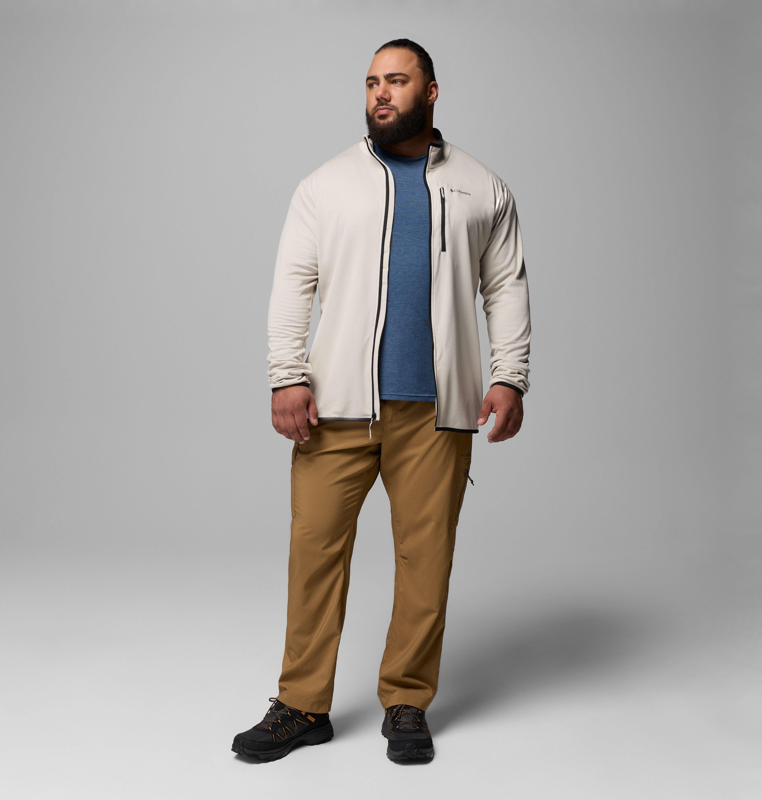 Men's Essential Hike Grid Fleece Full Zip Jacket - Big | 278 | 4X 2