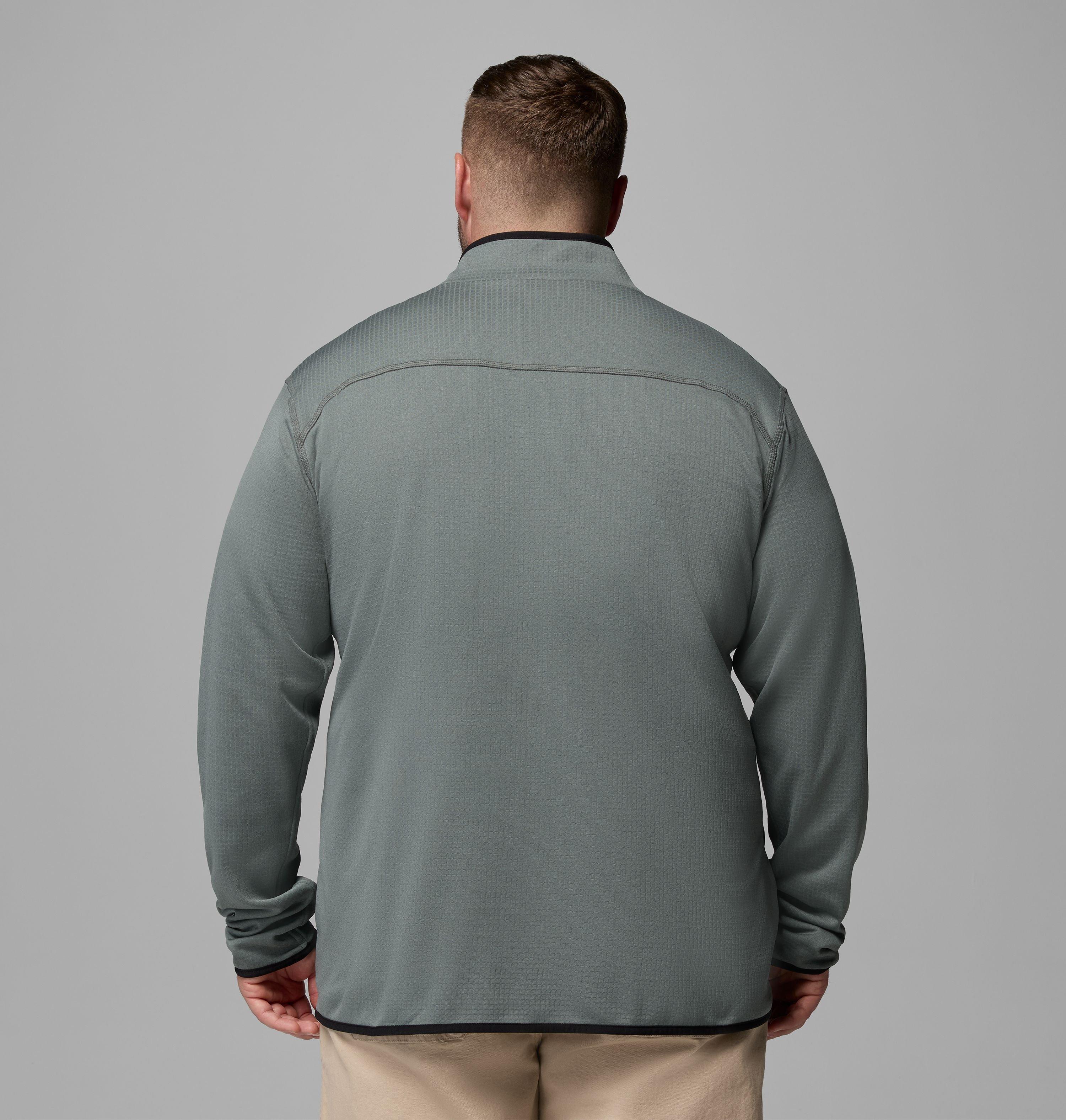 Men's Essential Hike Grid Fleece Full Zip Jacket - Big | 342 | 4X 3