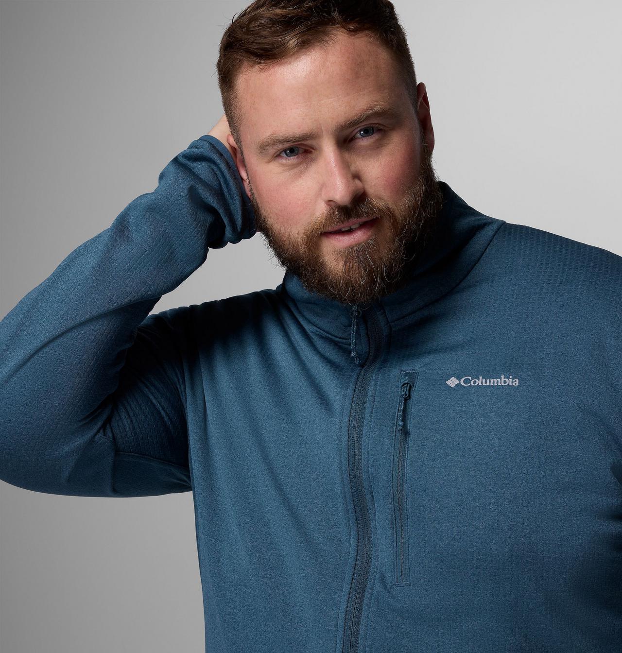 Men's Essential Hike™ Grid Fleece Full Zip Jacket - Big 6
