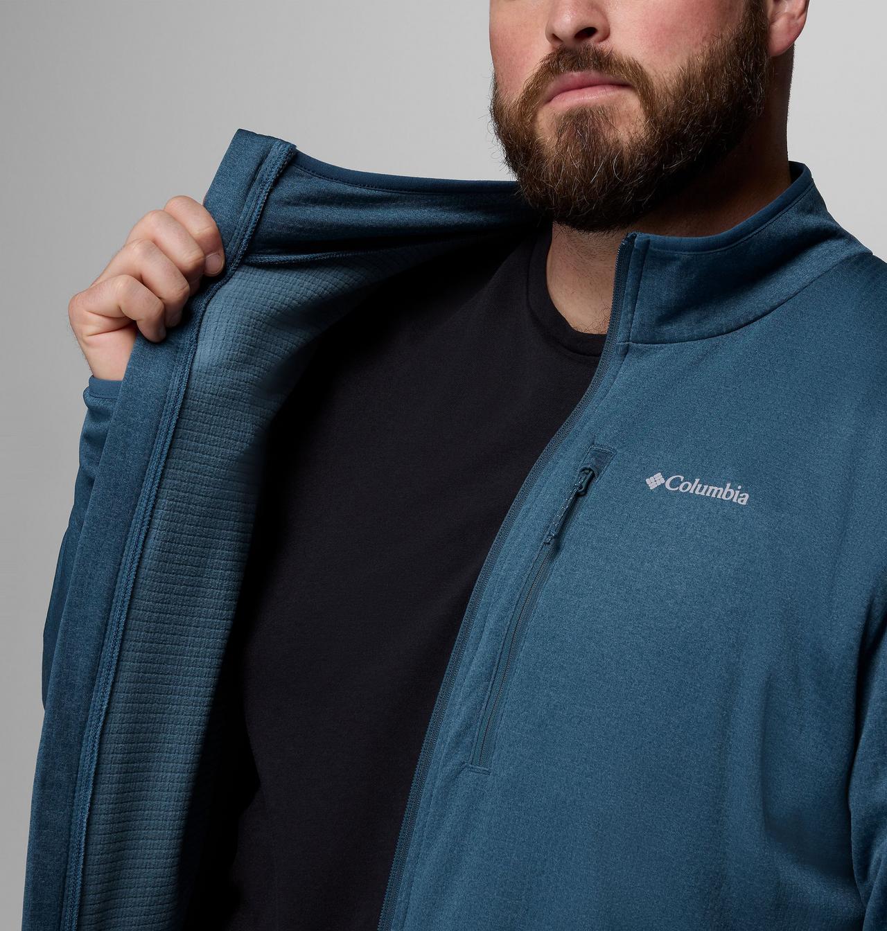 Men's Essential Hike™ Grid Fleece Full Zip Jacket - Big 7