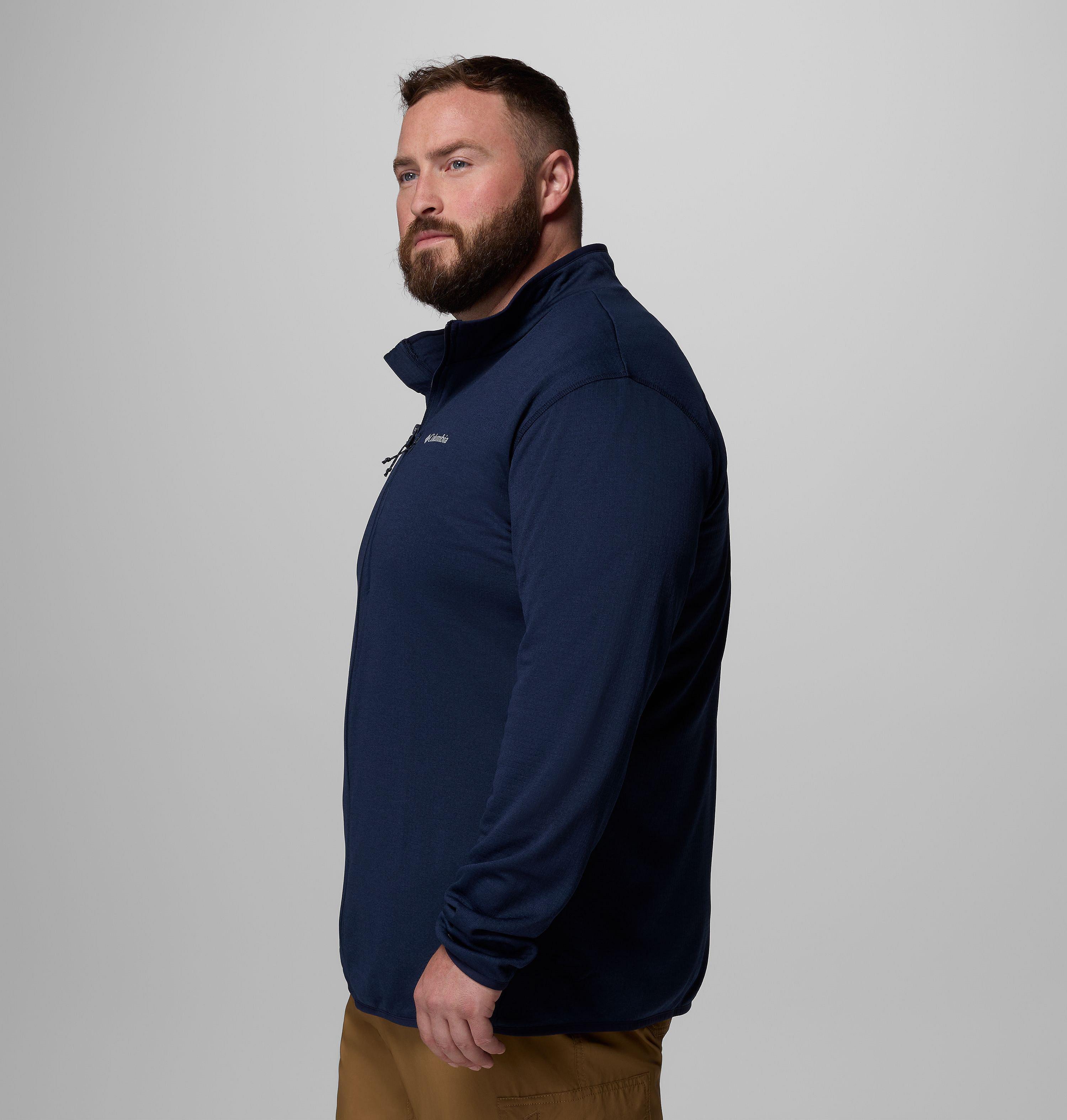 Men's Essential Hike Grid Fleece Full Zip Jacket - Big 4