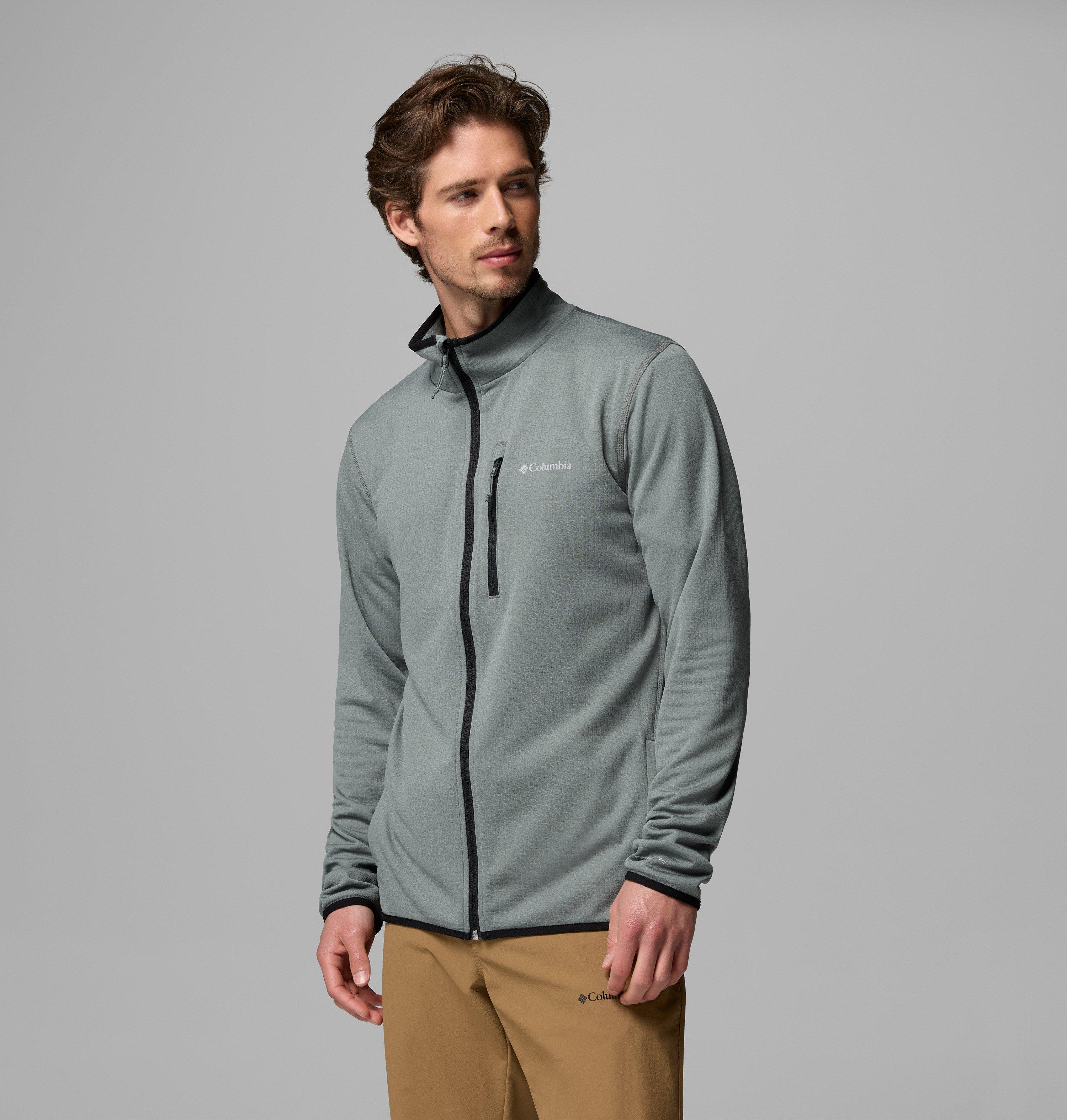 Men's Essential Hike Grid Fleece Full Zip Jacket - Tall | 342 | 3XT 4