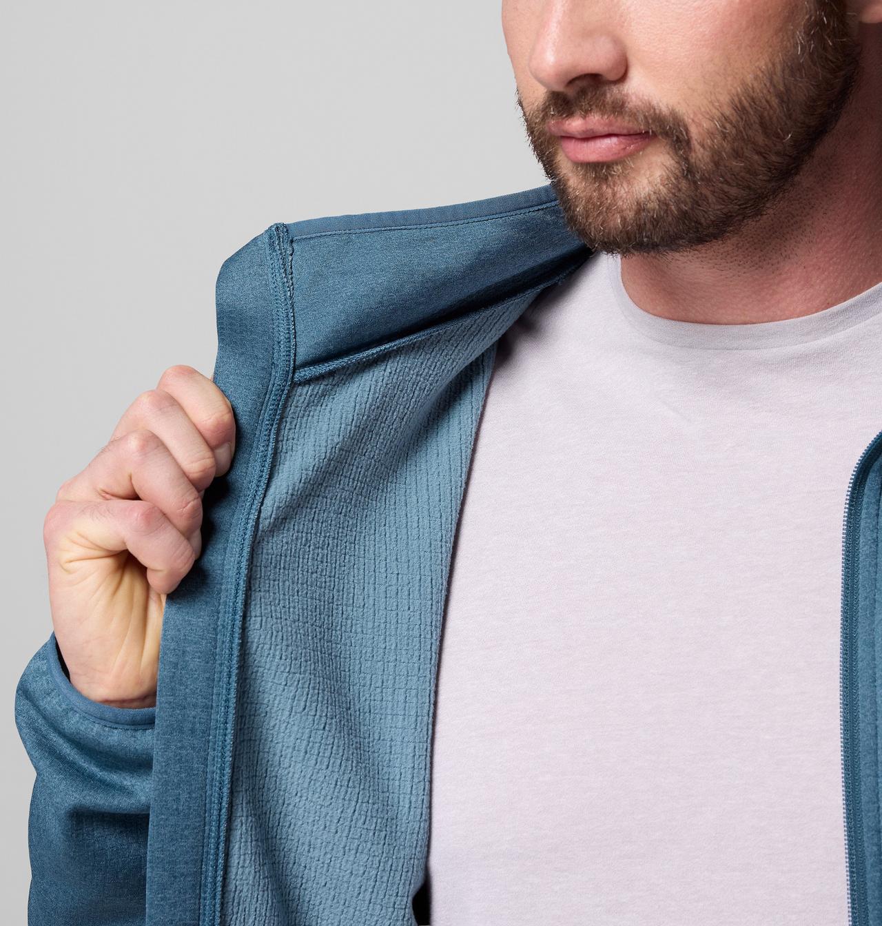 Men's Essential Hike™ Grid Fleece Full Zip Jacket - Tall 7