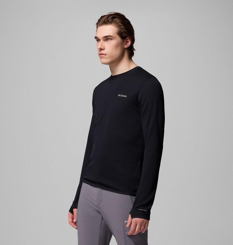 Men's Tech Trail Utility Warm Long Sleeve Crew Shirt, Color: Black, image 4
