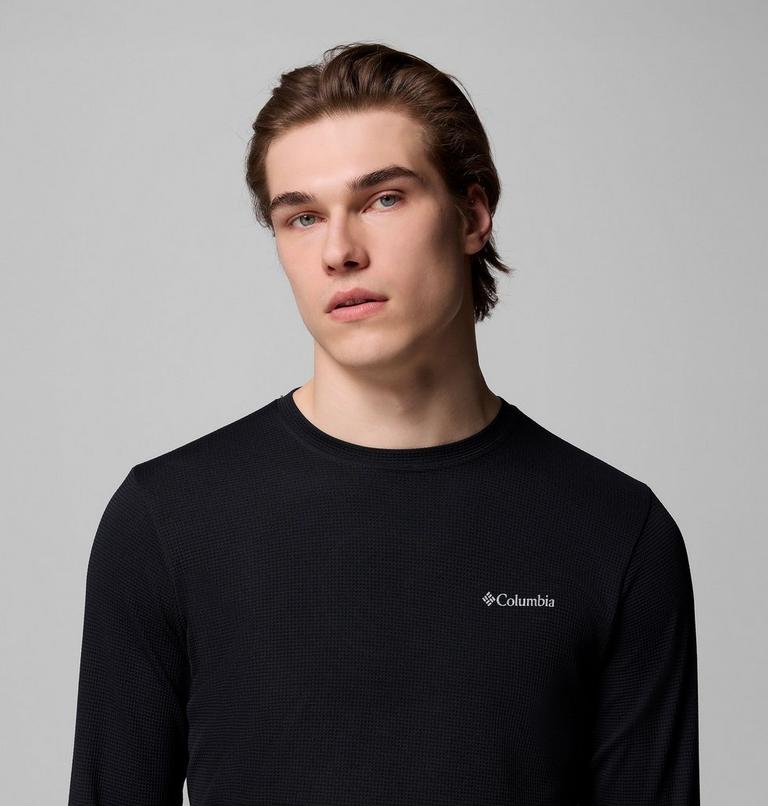Men's Tech Trail Utility Warm Long Sleeve Crew Shirt, Color: Black, image 5