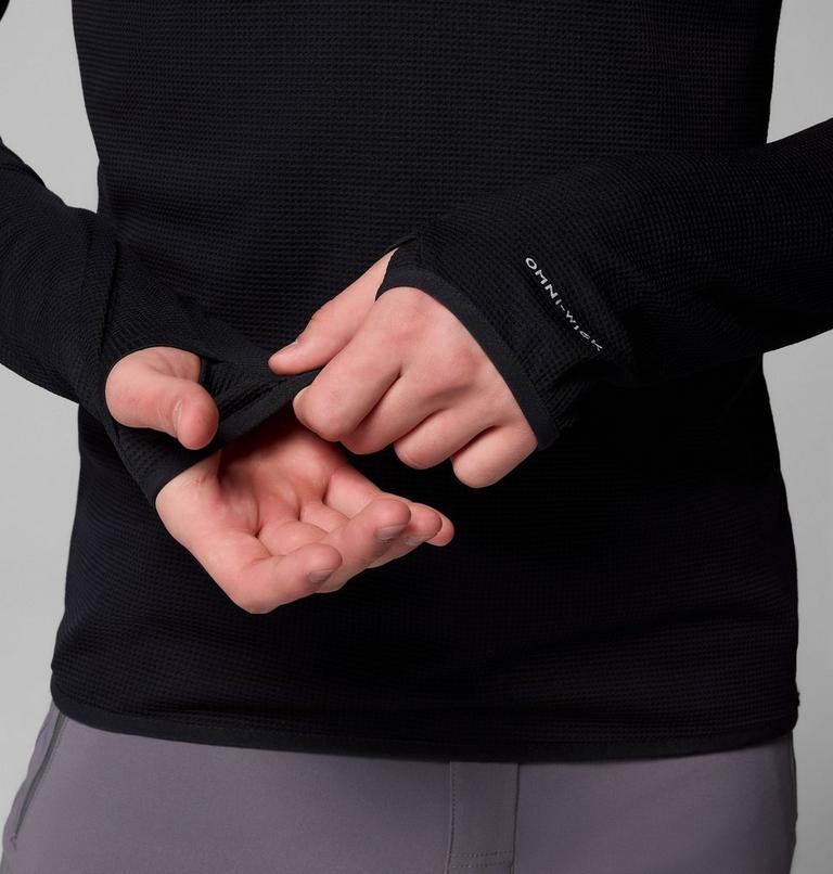 Men's Tech Trail Utility Warm Long Sleeve Crew Shirt, Color: Black, image 6