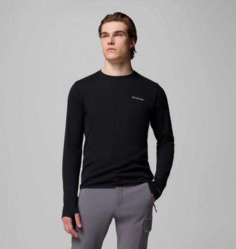 Мужская рубашка Columbia Tech Trail Utility Warm Long Sleeve Crew, цвет: Чёрный