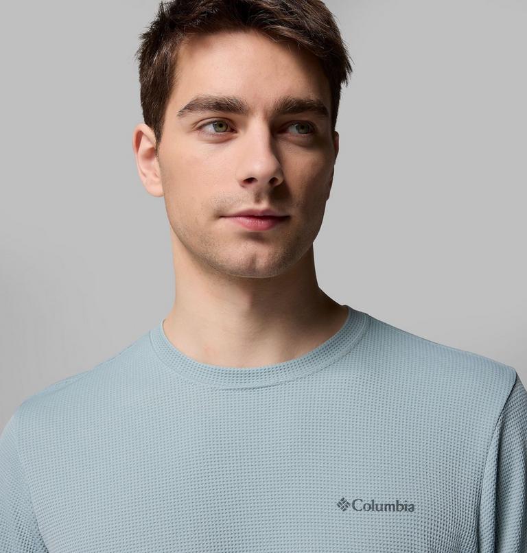 Men's Tech Trail Utility Warm Long Sleeve Crew Shirt, Color: Crushed Blue, image 5