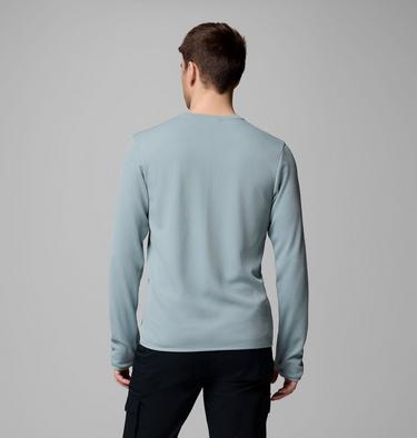 Men's Tech Trail Utility Warm Long Sleeve Technical T-Shirt, Color: Crushed Blue, image 3