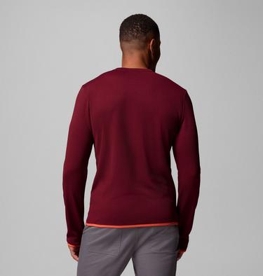 Men's Tech Trail Utility Warm Long Sleeve Technical T-Shirt, Color: Rich Wine, image 11