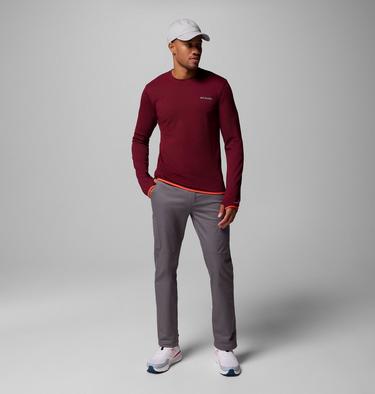Camiseta técnica de manga larga Tech Trail Utility para hombre, Color: Rich Wine, image 6