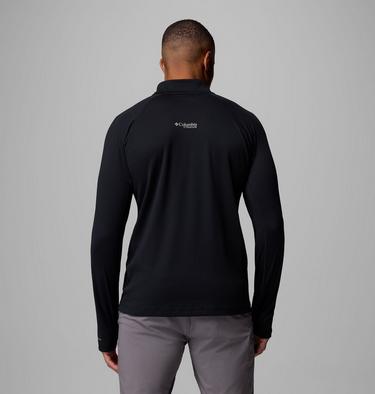 T-shirt Technique à Demi-zip Manches Longues DriVenture Homme, Color: Black, image 3