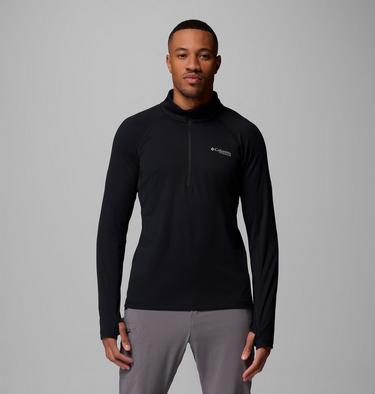 Men's DriVenture Technical Half Zip Long Sleeve T-Shirt, Color: Black, image 1