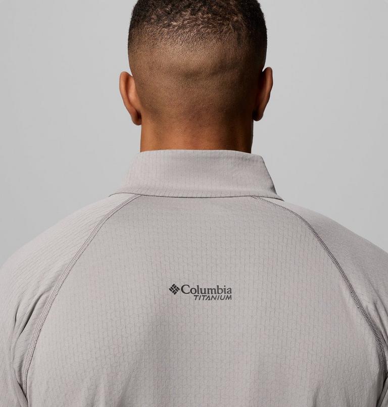 Men's DriVenture Technical Half Zip Long Sleeve T-Shirt, Color: Ti Titanium, image 6