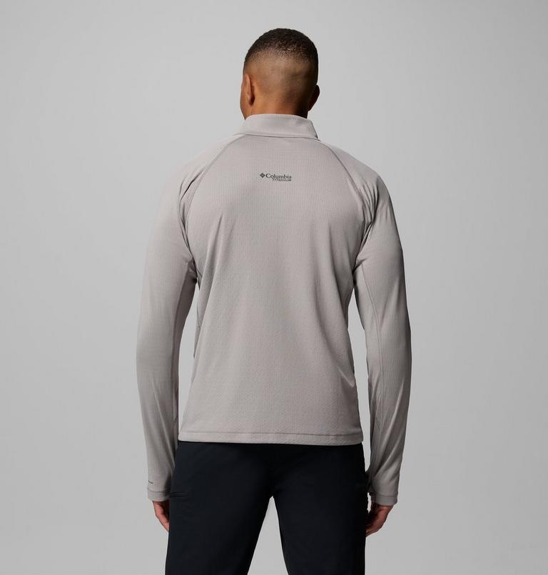 Men's DriVenture Technical Half Zip Long Sleeve T-Shirt, Color: Ti Titanium, image 3