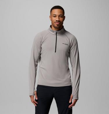 Men's DriVenture Technical Half Zip Long Sleeve T-Shirt, Color: Ti Titanium, image 5