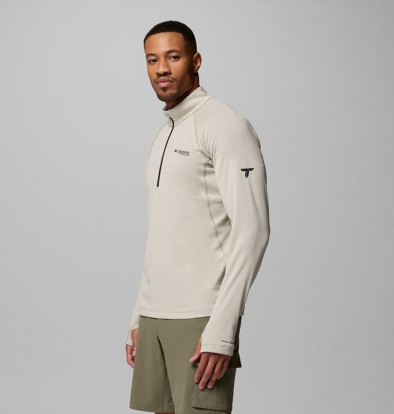 Men's DriVenture Half Zip Shirt, Color: Dark Stone, image 4