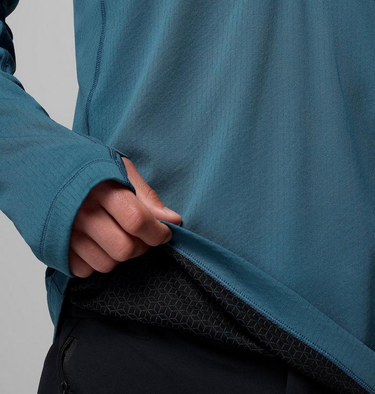 Men's DriVenture Technical Half Zip Long Sleeve T-Shirt, Color: Everblue, Black, image 5
