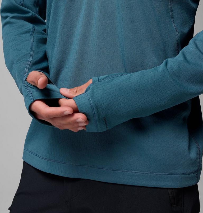 Men's DriVenture Technical Half Zip Long Sleeve T-Shirt, Color: Everblue, Black, image 7