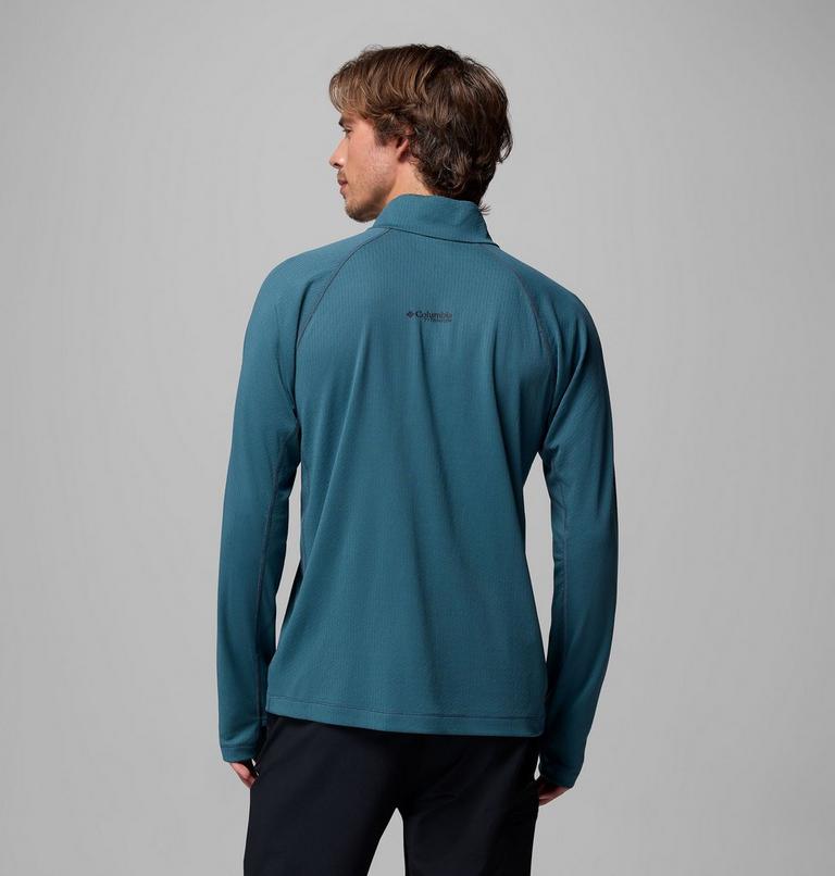 Men's DriVenture Technical Half Zip Long Sleeve T-Shirt, Color: Everblue, Black, image 3