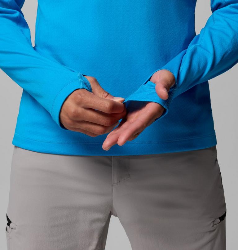 Camiseta t&eacute;cnica de manga larga con media cremallera DriVenture para hombre, Color: Compass Blue, image 6