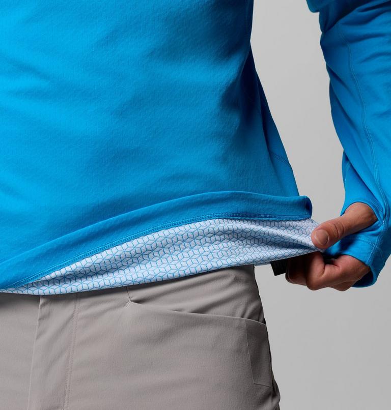 Camiseta t&eacute;cnica de manga larga con media cremallera DriVenture para hombre, Color: Compass Blue, image 7