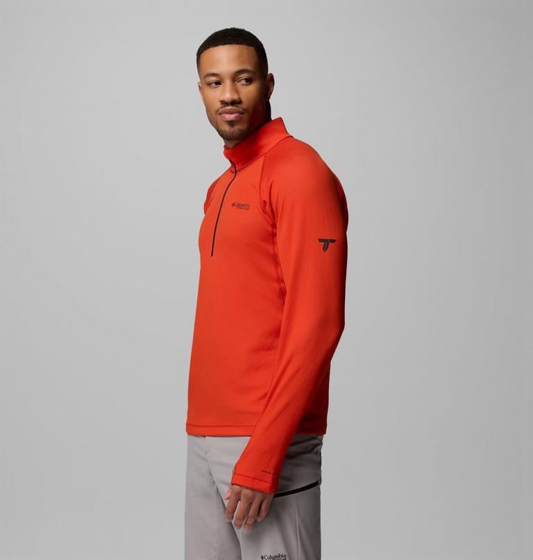 Men's DriVenture Technical Half Zip Long Sleeve T-Shirt, Color: Super Sonic, image 4