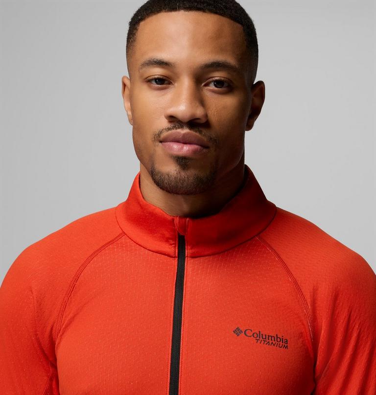 Men's DriVenture Technical Half Zip Long Sleeve T-Shirt, Color: Super Sonic, image 5