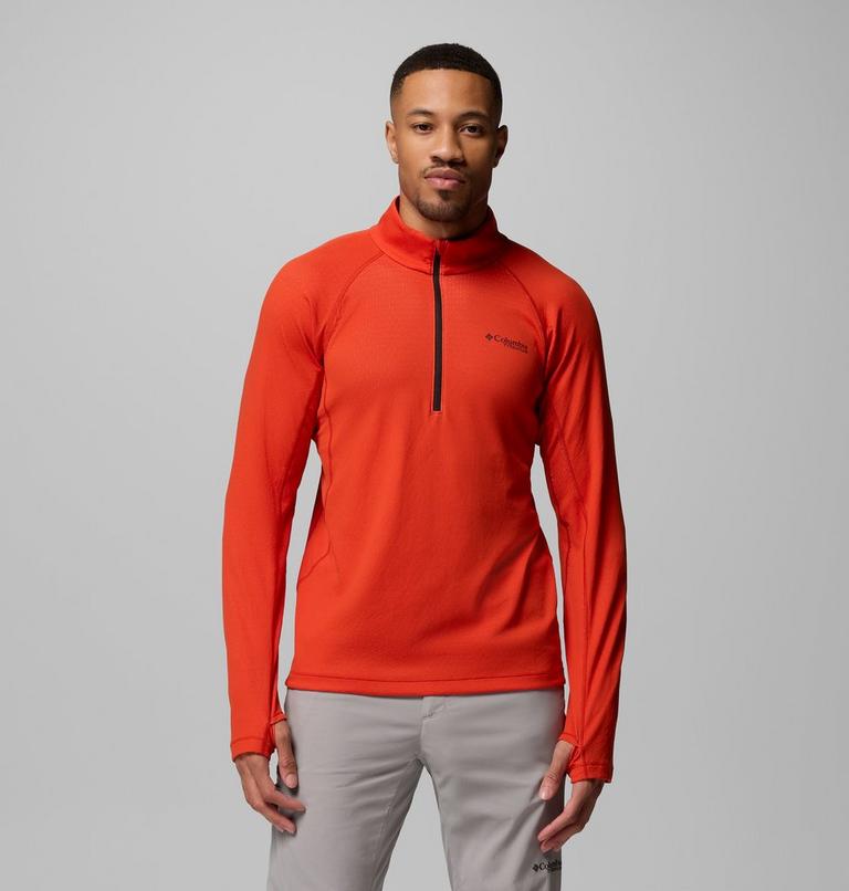 Men's DriVenture Technical Half Zip Long Sleeve T-Shirt, Color: Super Sonic, image 1